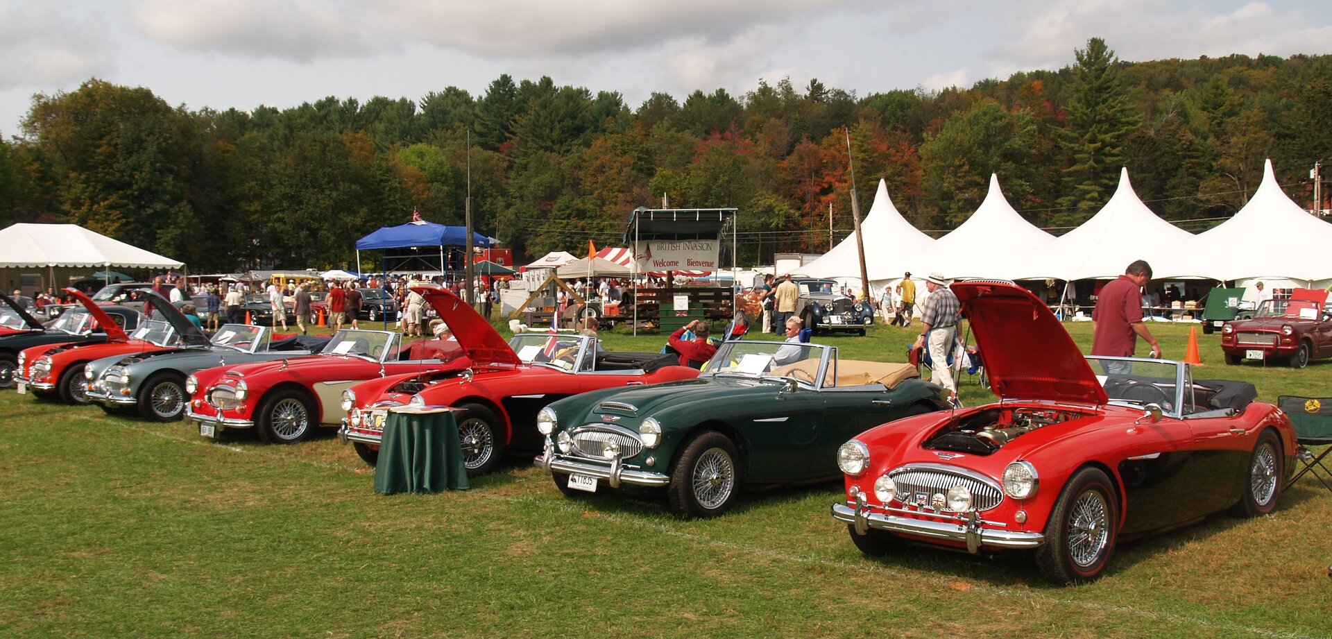 Vintage car show near our resort in Stowe, VT