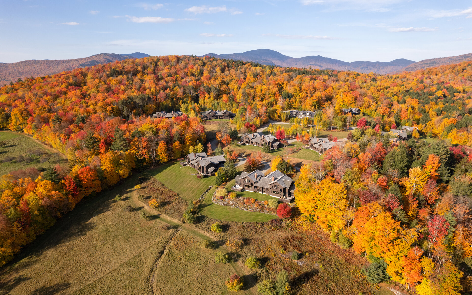 aerial view of property